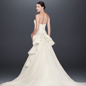 Truly Zac Posen Satin Fit & Flare Wedding Dress